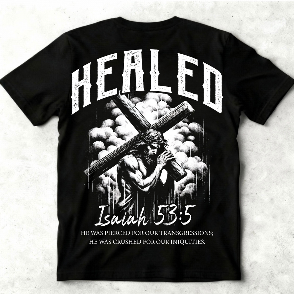 “HEALED” - Faith Graphic Heavyweight Tee