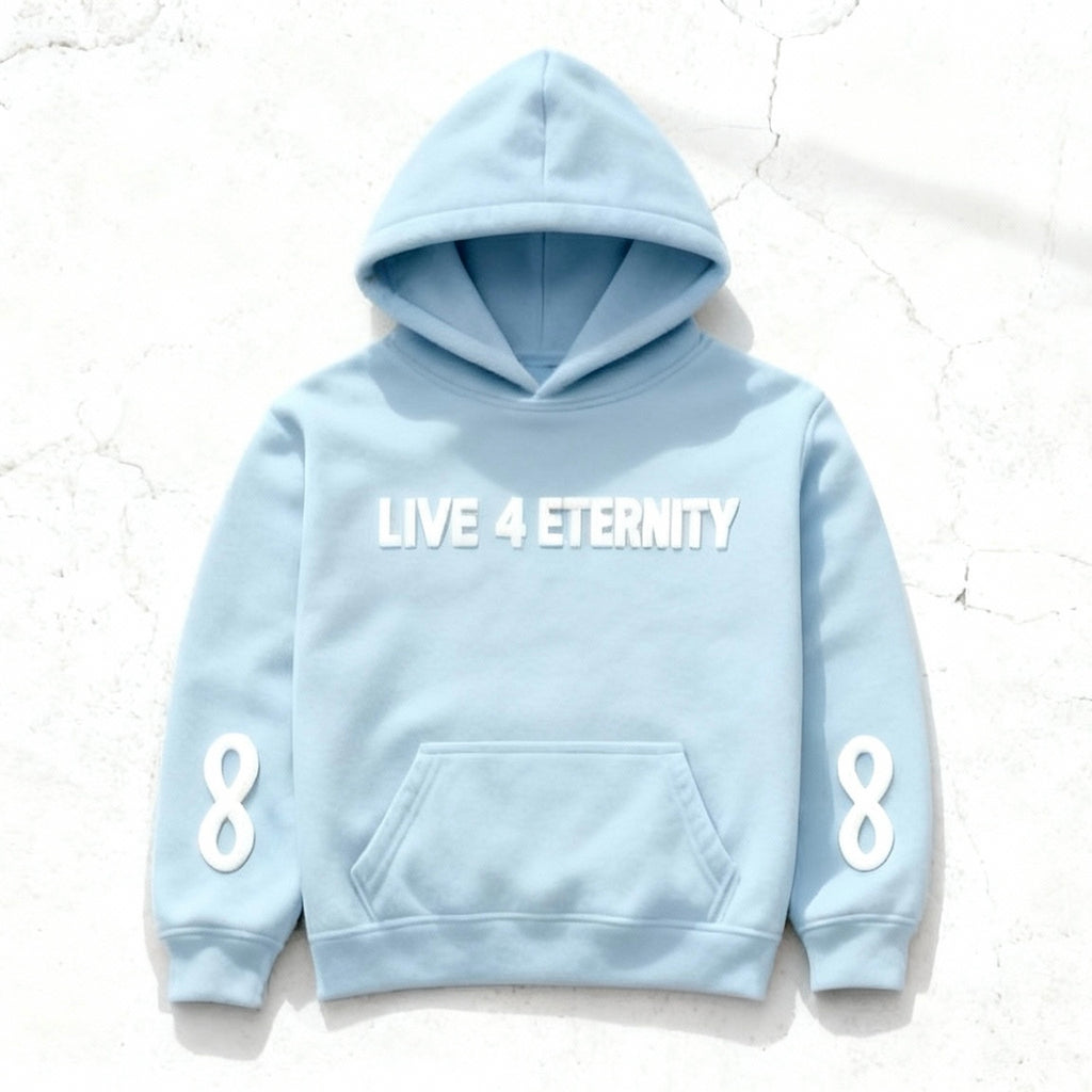 “ETERNITY BLUE” - Puff Print Hoodie