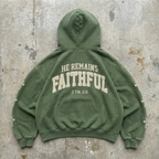 "FAITHFUL" - Appliqué Varsity Hoodie
