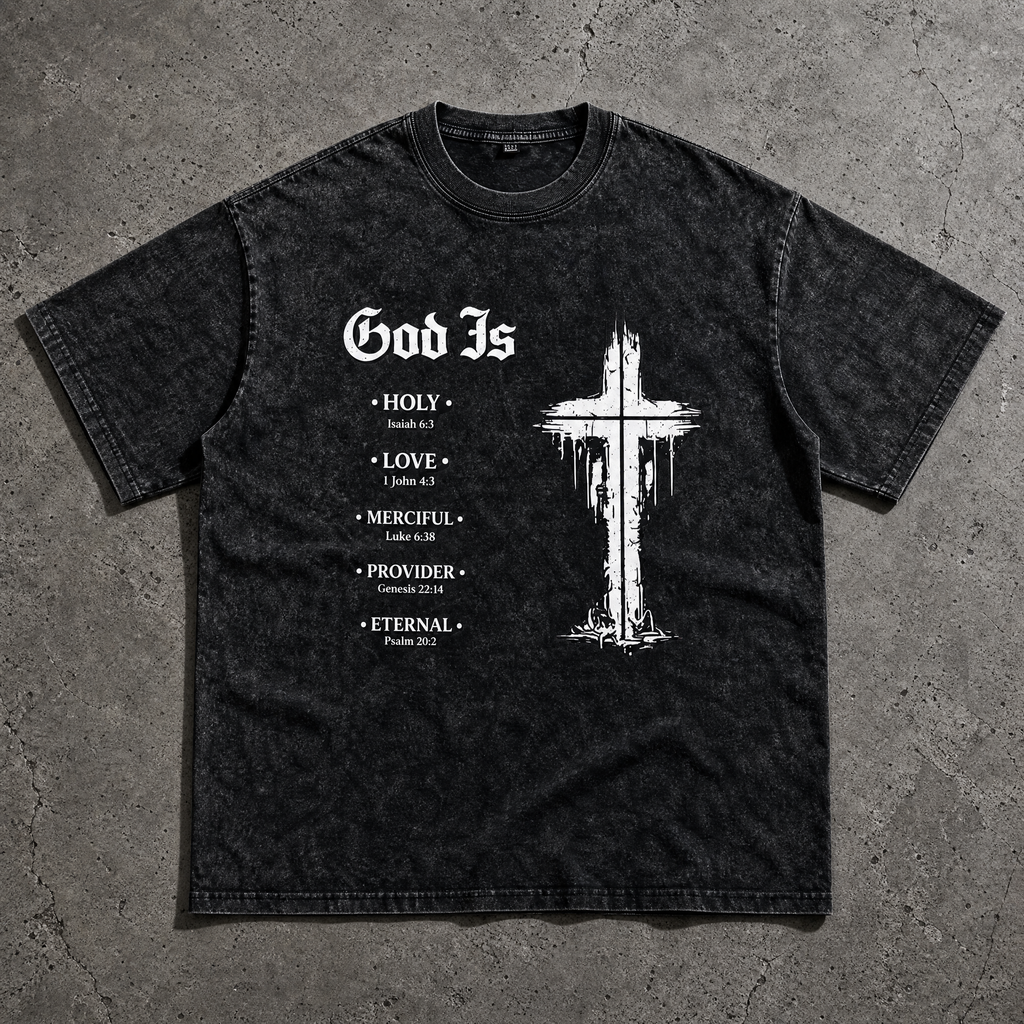 “GOD IS” - Vintage Washed Tee