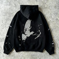 "ETERNAL DOVE" - Crystal Rhinestone Hoodie