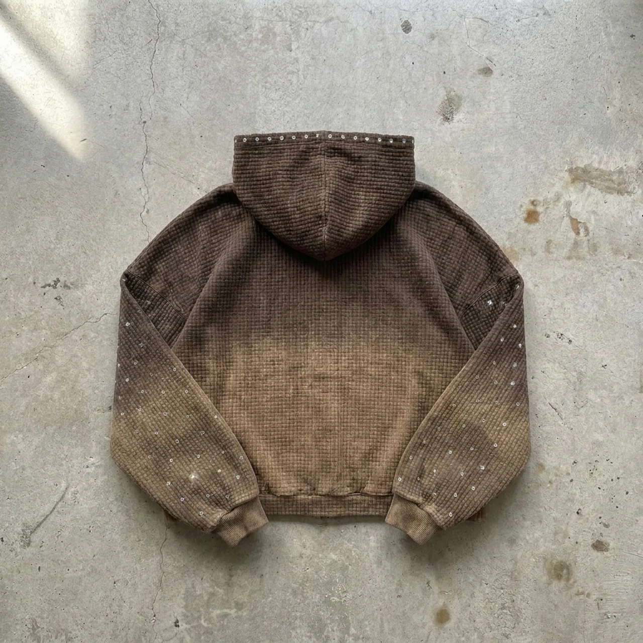 "GRACE" - Rhinestone Zip-Up