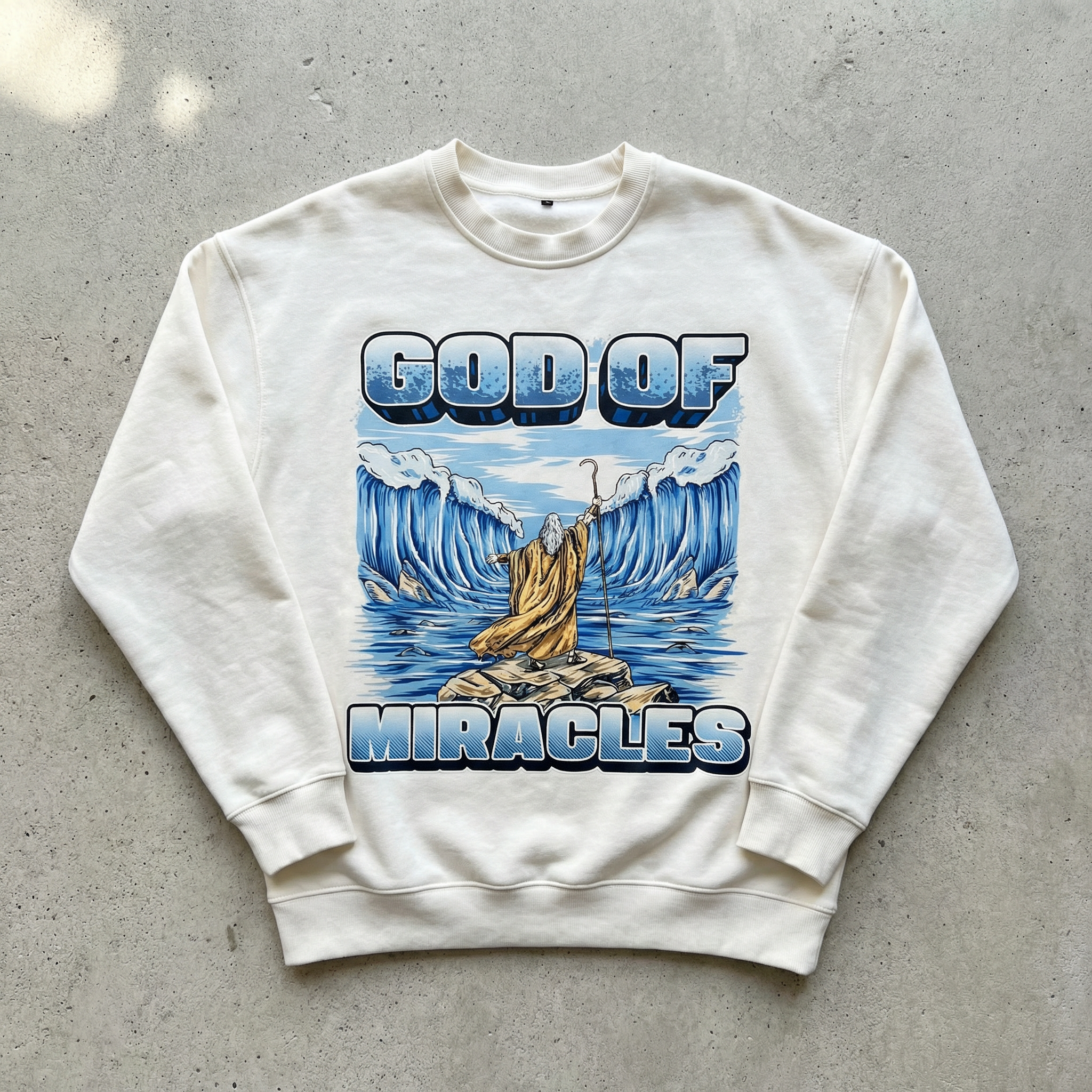 "GOD OF MIRACLES" - Faith Graphic Crewneck