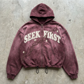 "KINGDOM FIRST” - Vintage Zip Hoodie