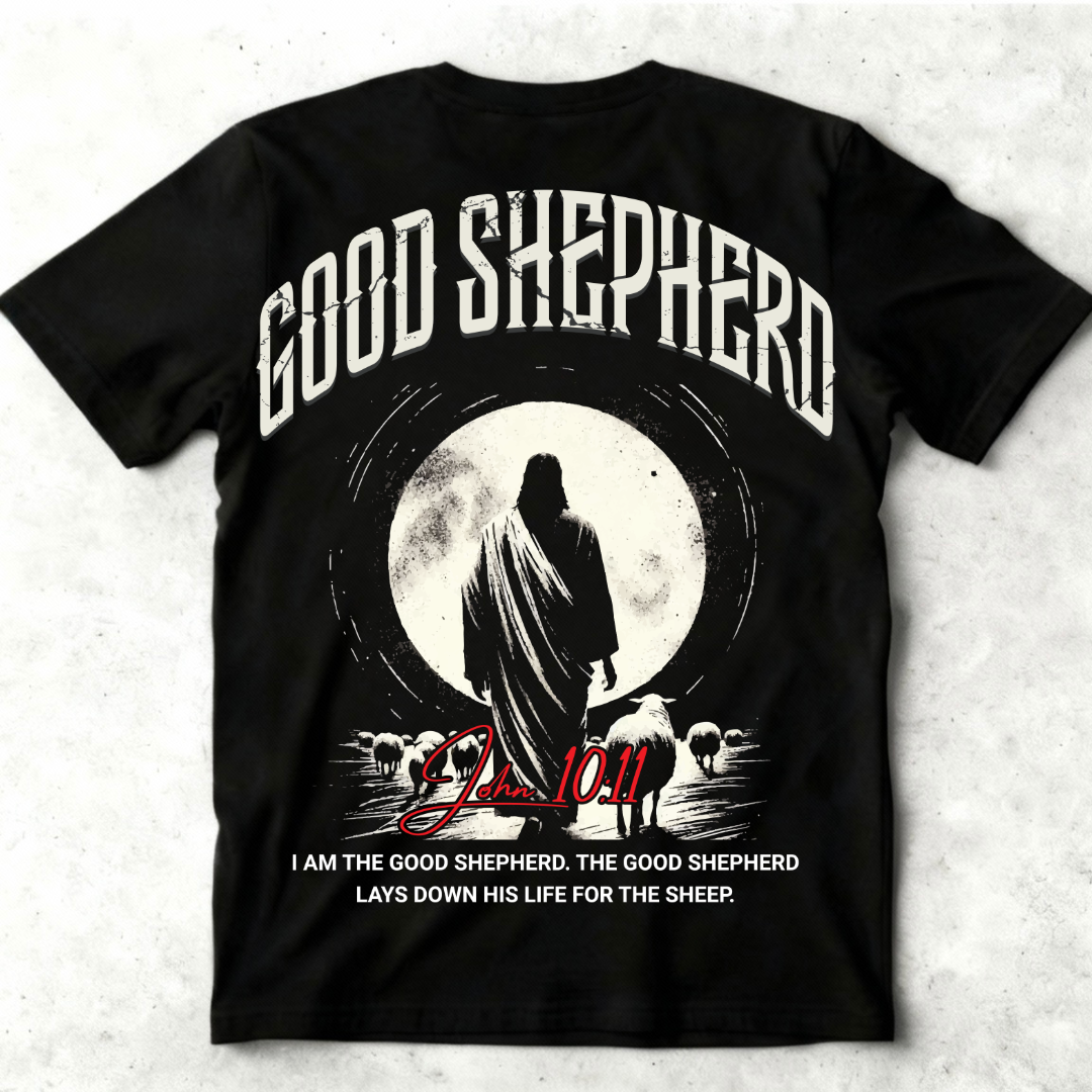 “GOOD SHEPHERD” - Faith Graphic Heavyweight Tee