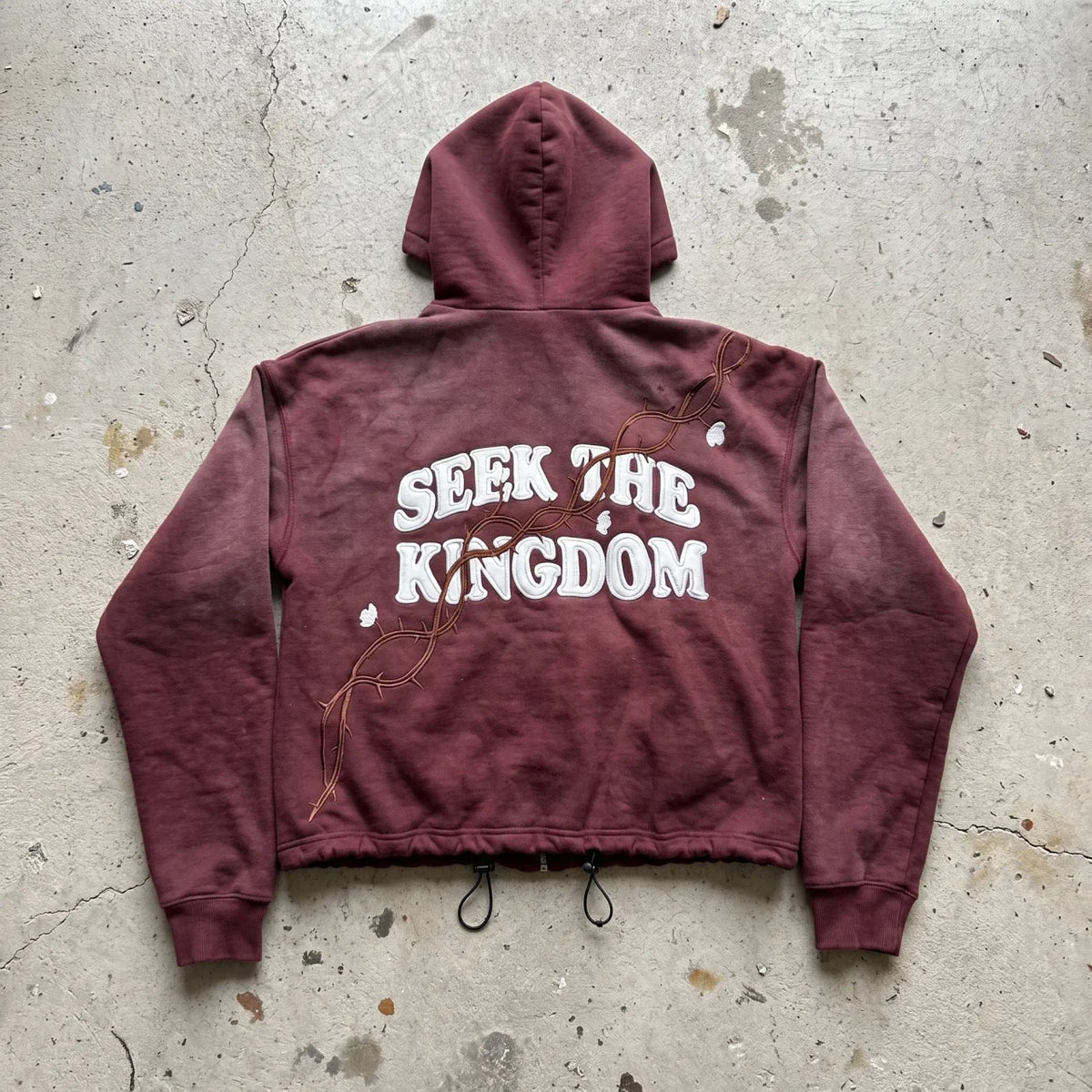 "KINGDOM FIRST” - Vintage Zip Hoodie