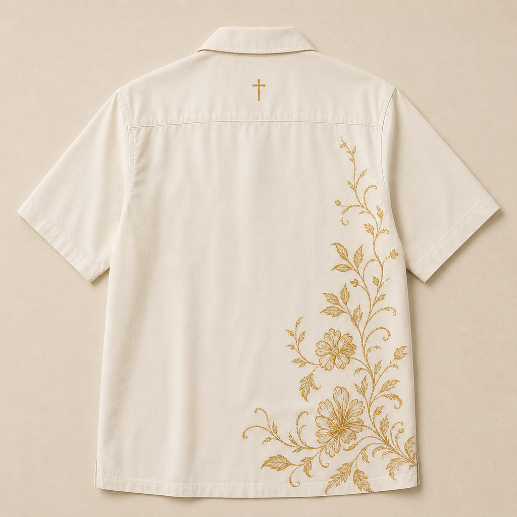 “WALK BY FAITH” - Silk Aloha Shirt