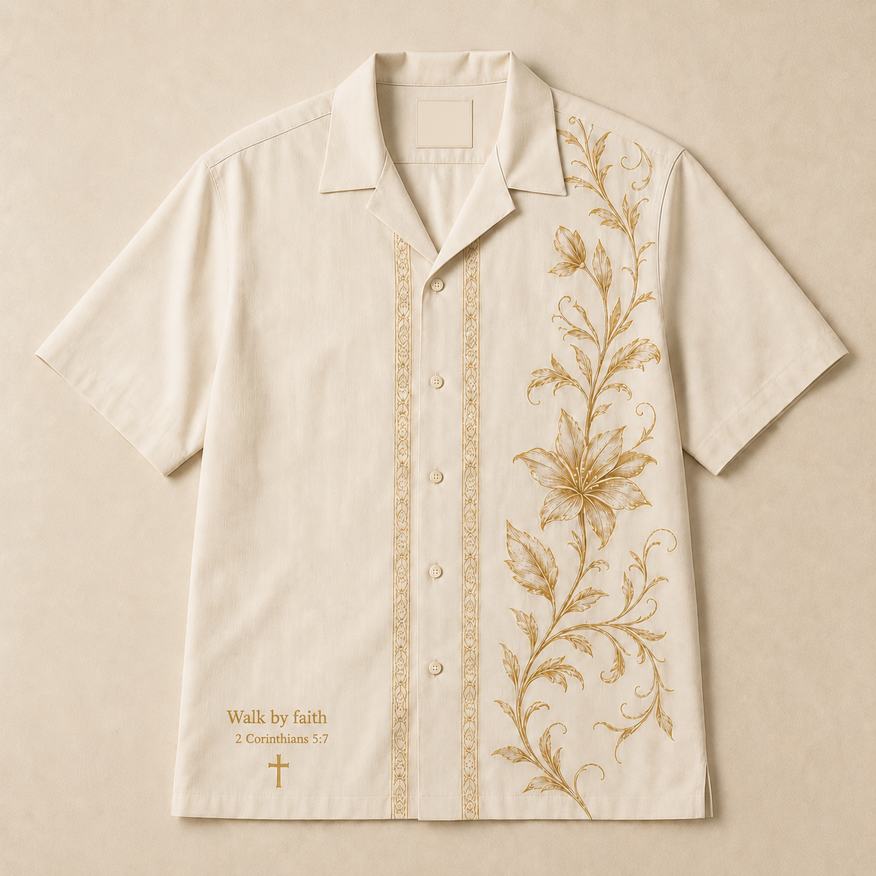 “WALK BY FAITH” - Silk Aloha Shirt