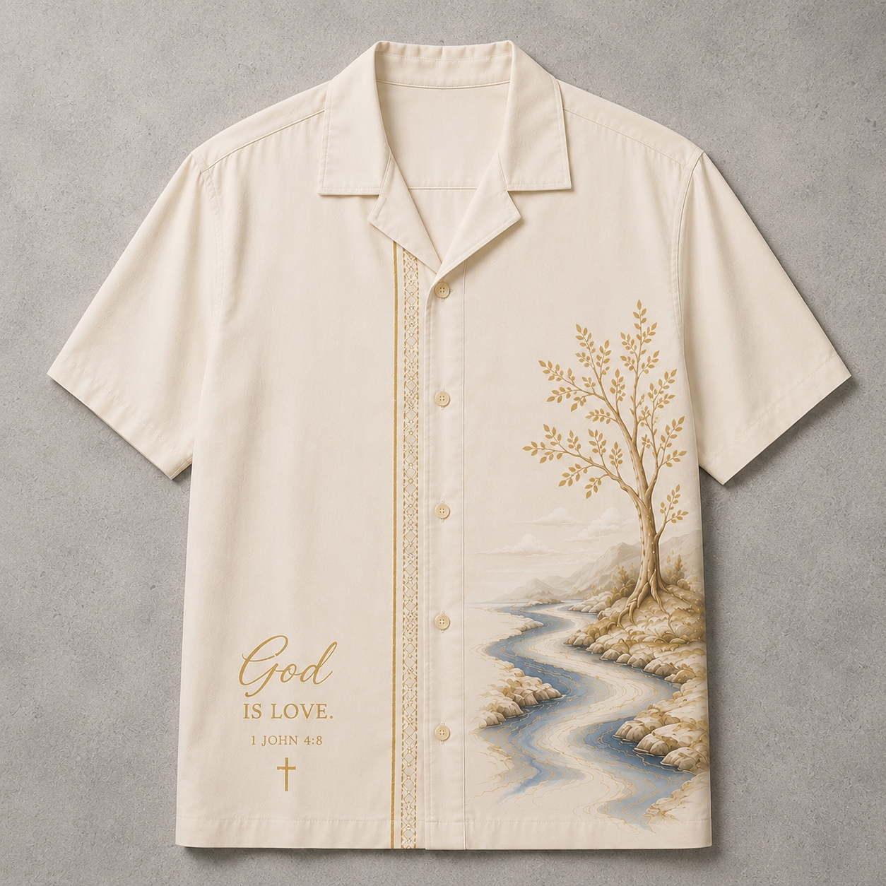 “GOD IS LOVE” - Silk Aloha Shirt
