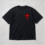 "COVERED BY THE BLOOD" - Faith Graphic Heavyweight Tee